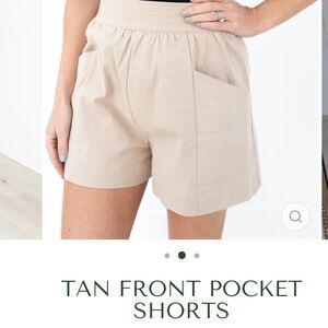 Tan dressier shorts-never worn!!